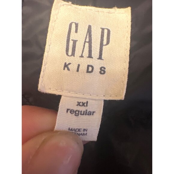 Gap Kids XXL Regular Hooded Puffer Jacket Navy Blue - Picture 2 of 5
